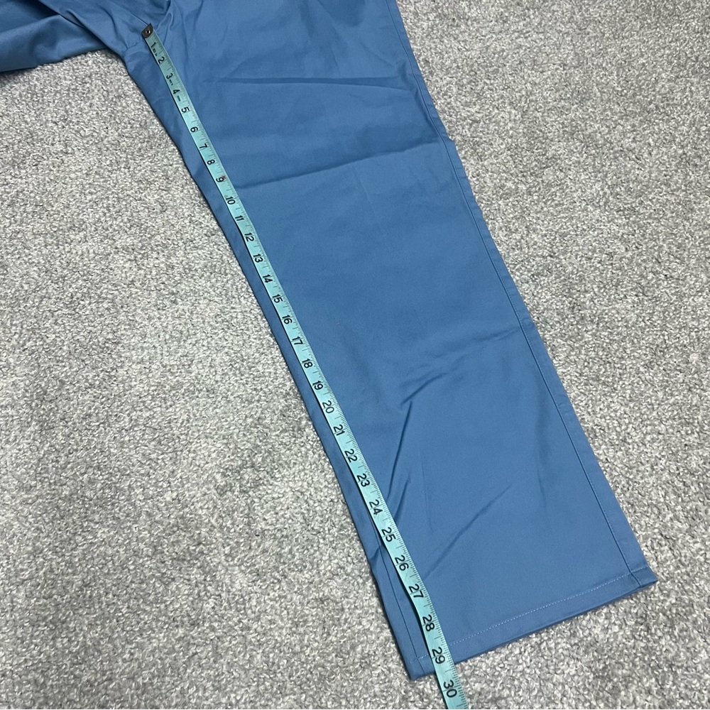 Peter Millar Pants Mens 35x29 Blue Chino Raleigh Washed Twill Pima Cotton NEW - Picture 2 of 11